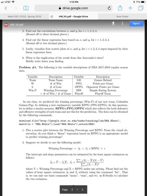 Statistics Assignment Description Image [Solution]