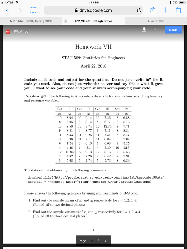 Statistics Assignment Description Image [Solution]