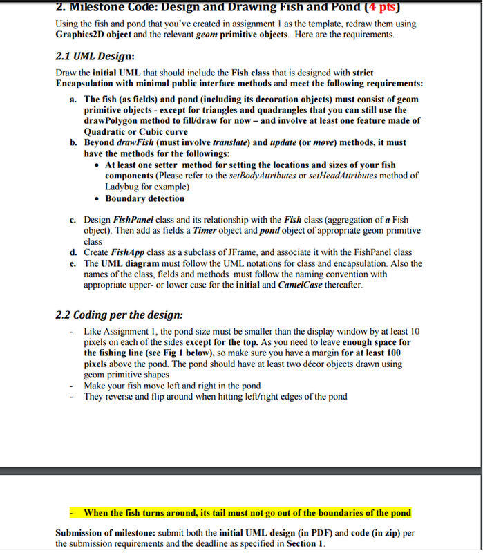 JAVA Assignment Description Image [Solution]