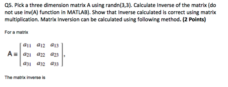 MATLAB Assignment Description Image [Solution]