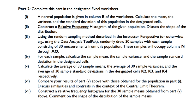 Excel Assignment Description Image [Solution]