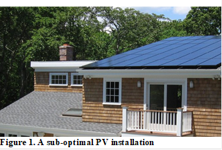  Figure 1. A sub-optimal PV installation