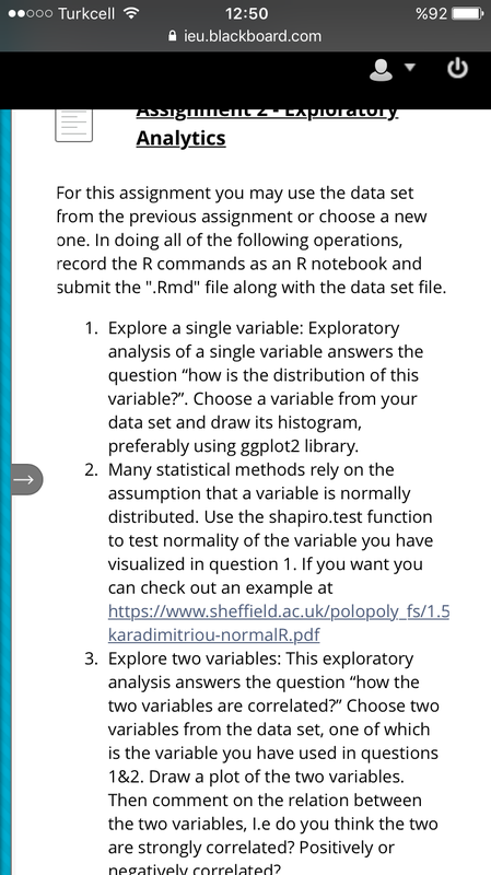 R | R Studio Assignment Description Image [Solution]