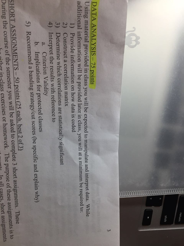 Excel Assignment Description Image [Solution]